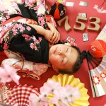 大阪の七五三写真撮影スタジオ・ハニーアンドクランチの7歳女の子和装のフォトギャラリーB254
